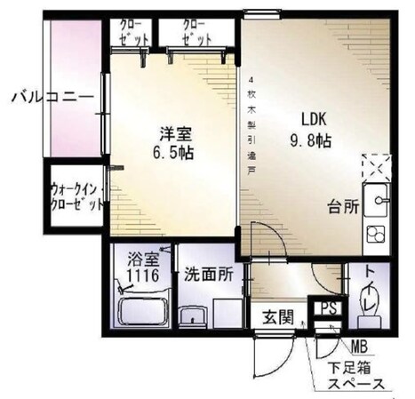 島本駅 徒歩9分 1階の物件間取画像